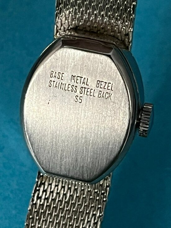 Vintage Stellaris Watch Women Silver Tone Oval Dial 17J  w mesh band manual main image 15